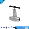 Gas swagelok type two way straight needle valve